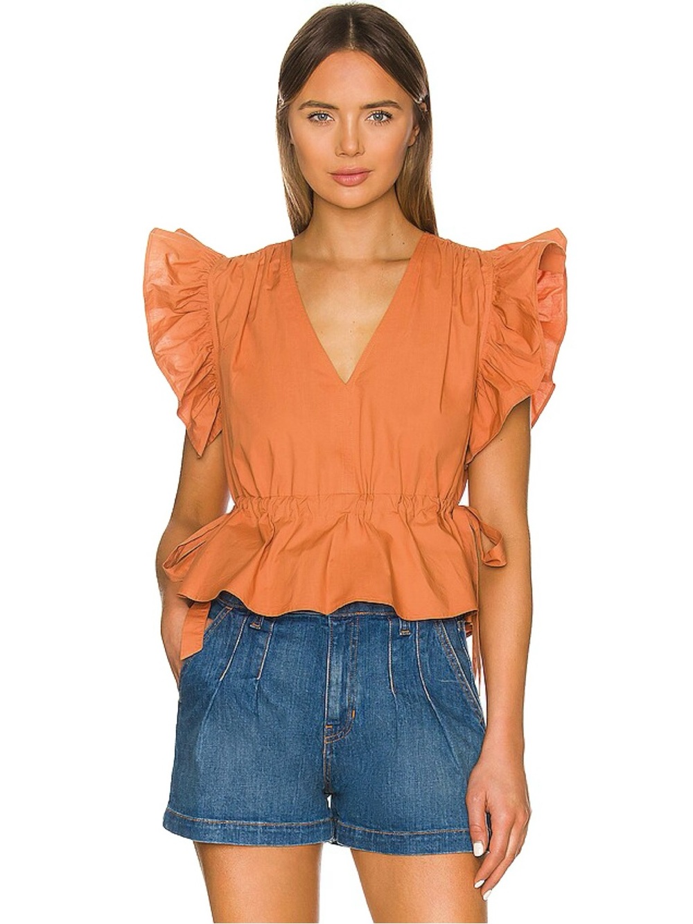 Ulla Johnson lyla Ruffle Cotton Top